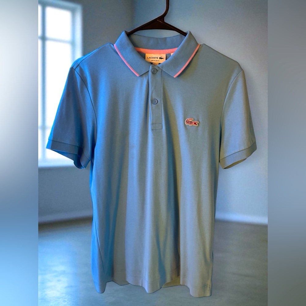 Lacoste Blue Polo Shirt Classic Design Casual Wear